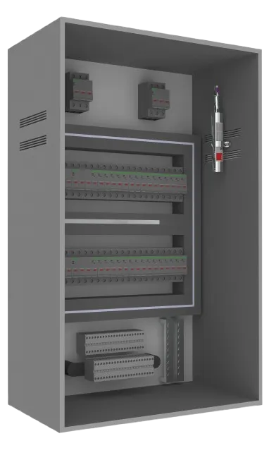 Sistema automático de supressão de incêndios Gabinete com painel elétrico